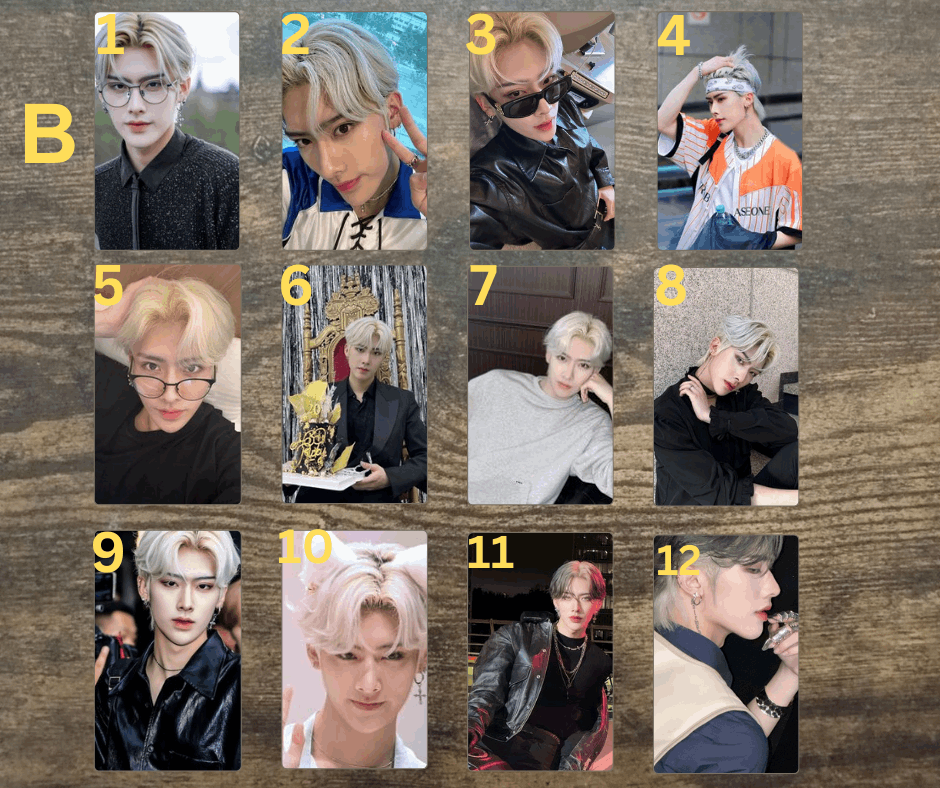 K-Pop Zerobaseone PCs Ricky, Fotokarten Handmade PCs