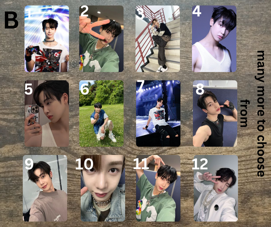 Xikers Hunter Photocard, Photocards, Handmade, K-Pop, Trading Cards, PC