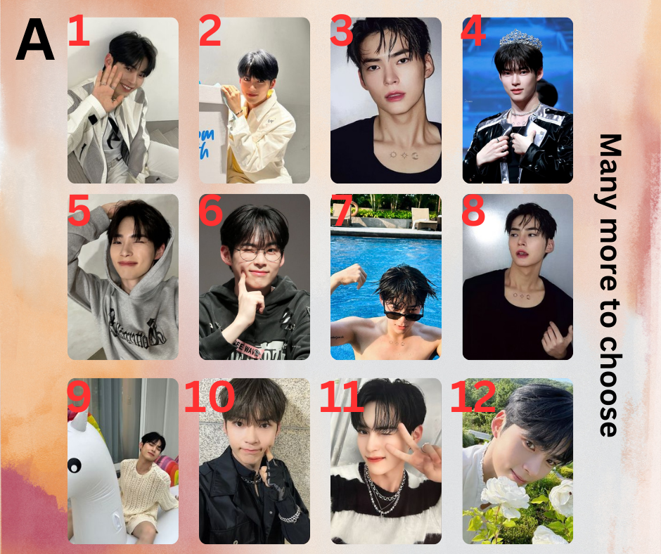 Zerobaseone Photocard Hanbin, Handmade PCs, Kpop
