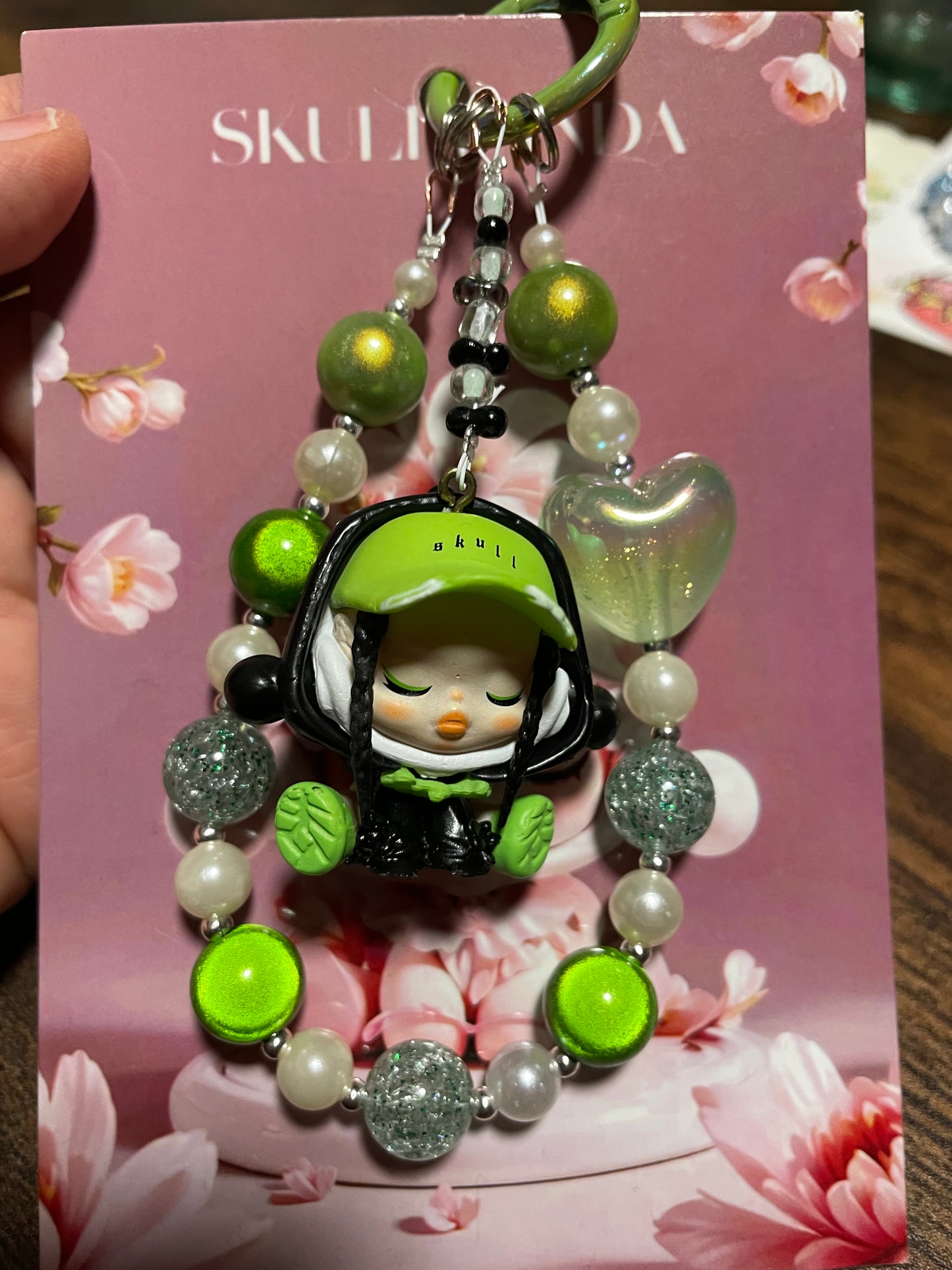 SkullPanda Design Green Design Handykette & Taschenanhänger: Der süße kleine Anhänger