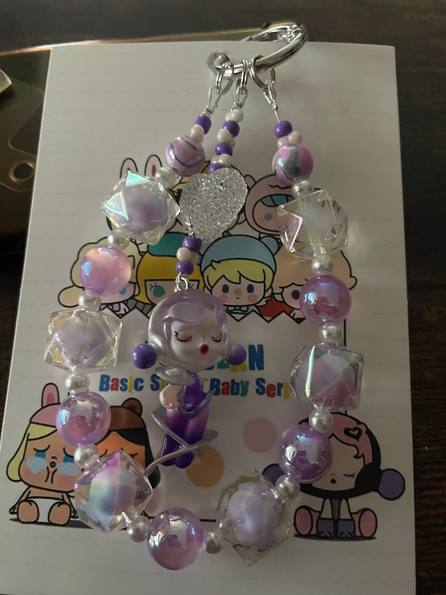 SkullPanda Herz Design Handykette & Taschenanhänger: Der süße kleine Anhänger