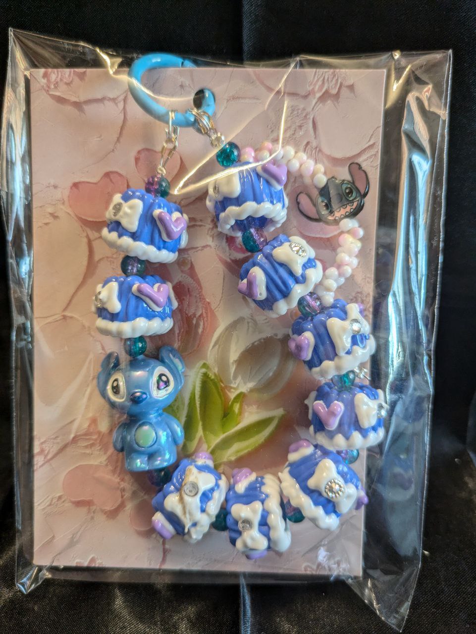 Stitch blue Phonechain, Taschen und Keychain