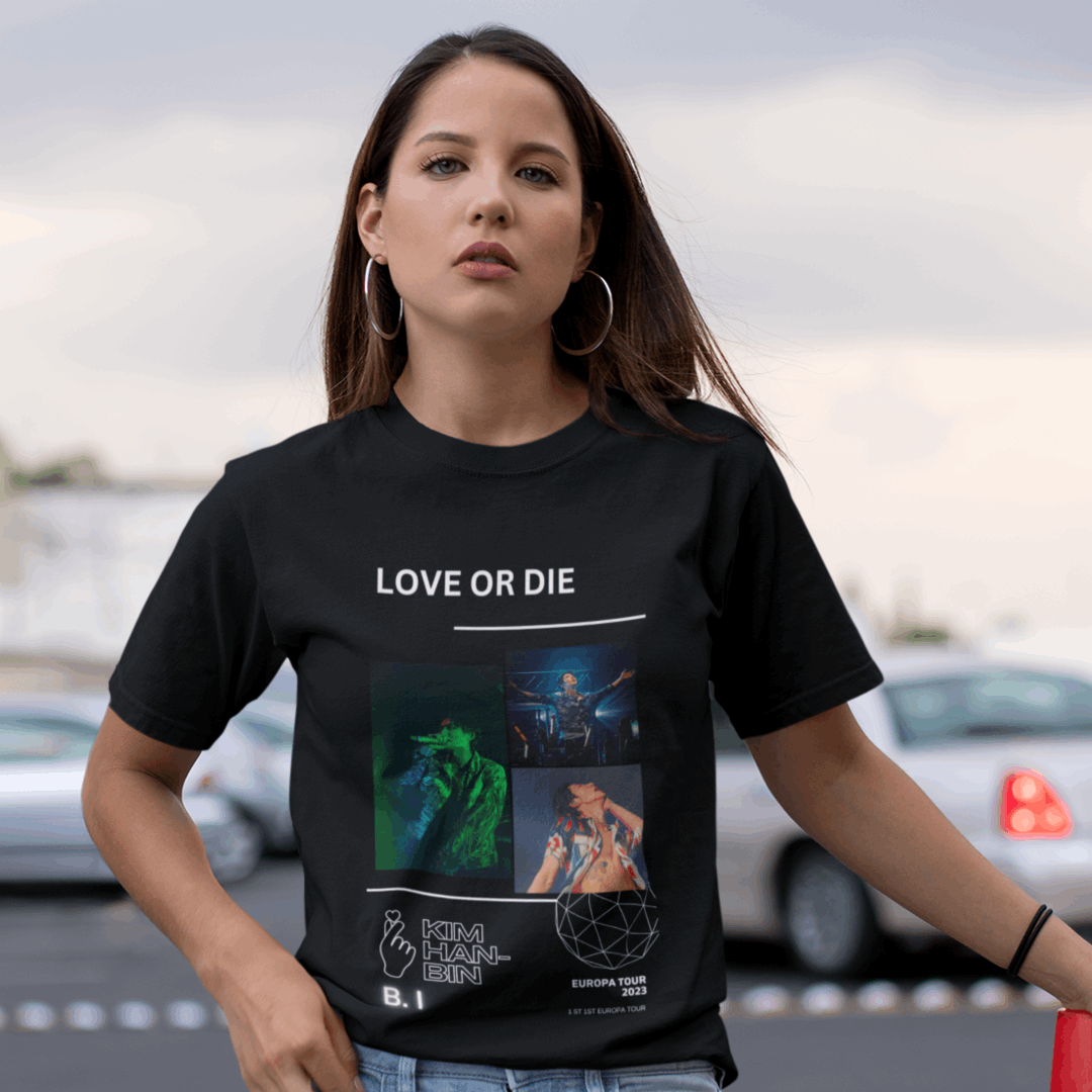 BI T-Shirt, Kim Hanbin, Grafik Fanmade, K-Pop, Selfmade Geschenkidee