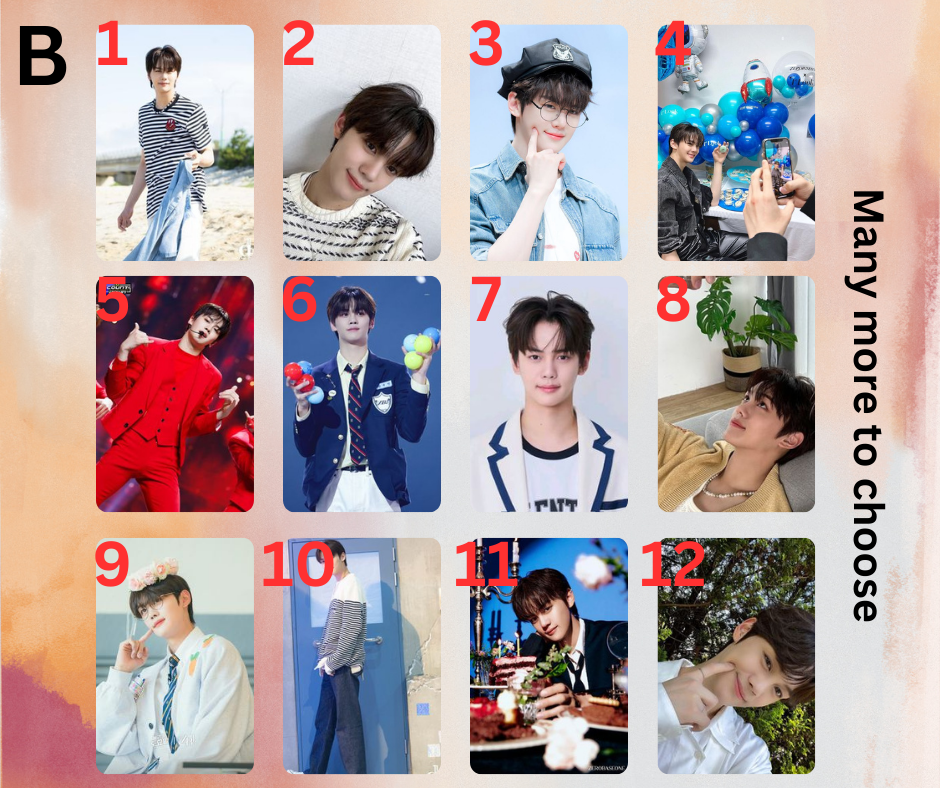 Zerobaseone Kim Gyu Vin Photocard, Handmade PCs, Kpop