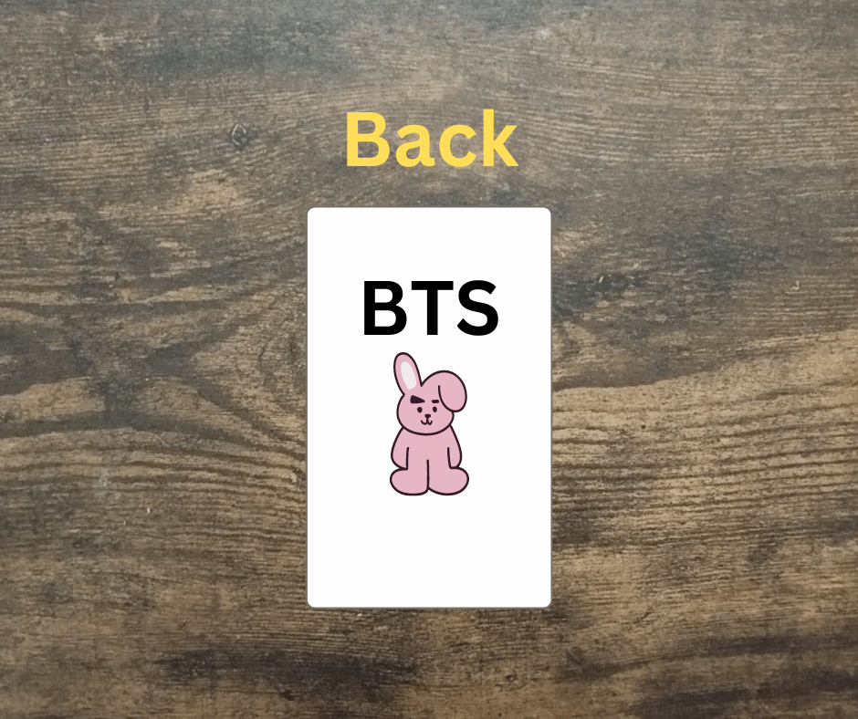 Jungkook Photocard, Fotokarten, Handmade, K-Pop, BTS, Sammelkarten