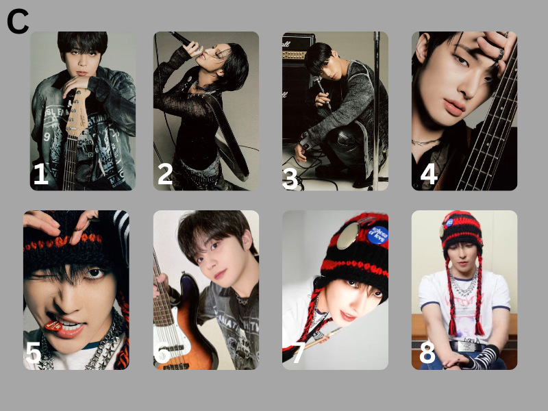 Ateez Photocard, Handmade, K-Pop, Sammelkarten