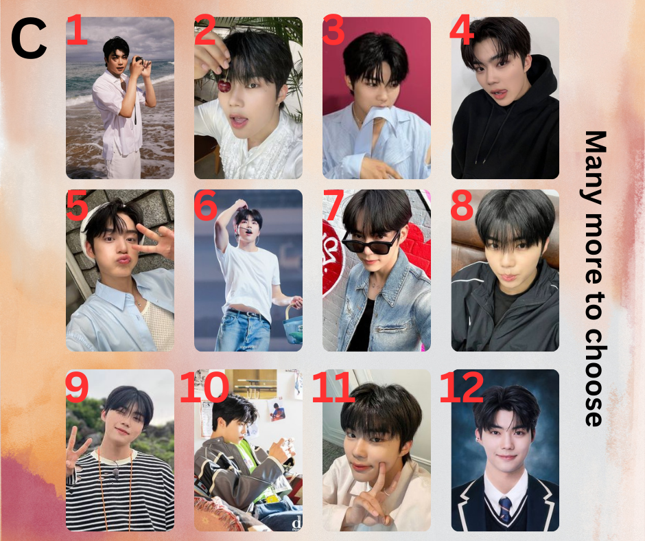 Zerobase One Gun Wook Photocard, Handmade PCs, K-Pop Zb1