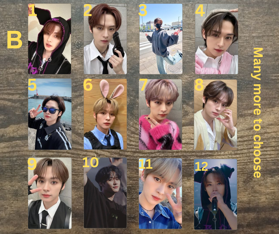 StrayKids Lee Know Photocard, K-Pop Fanmade Handmade PCs