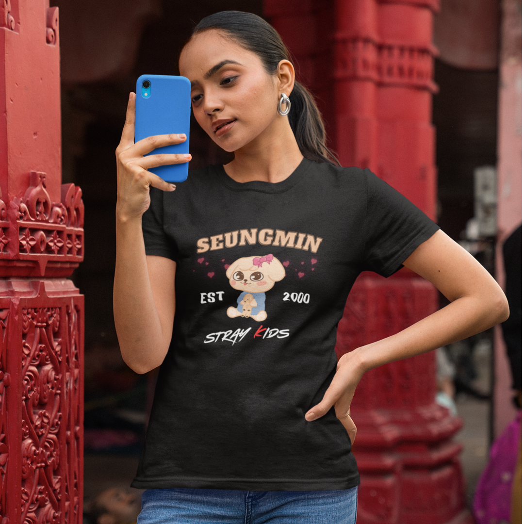 Seungmin Skzoo Shirt, K-Pop Fanmade Stray Kids T-Shirt - Unisex