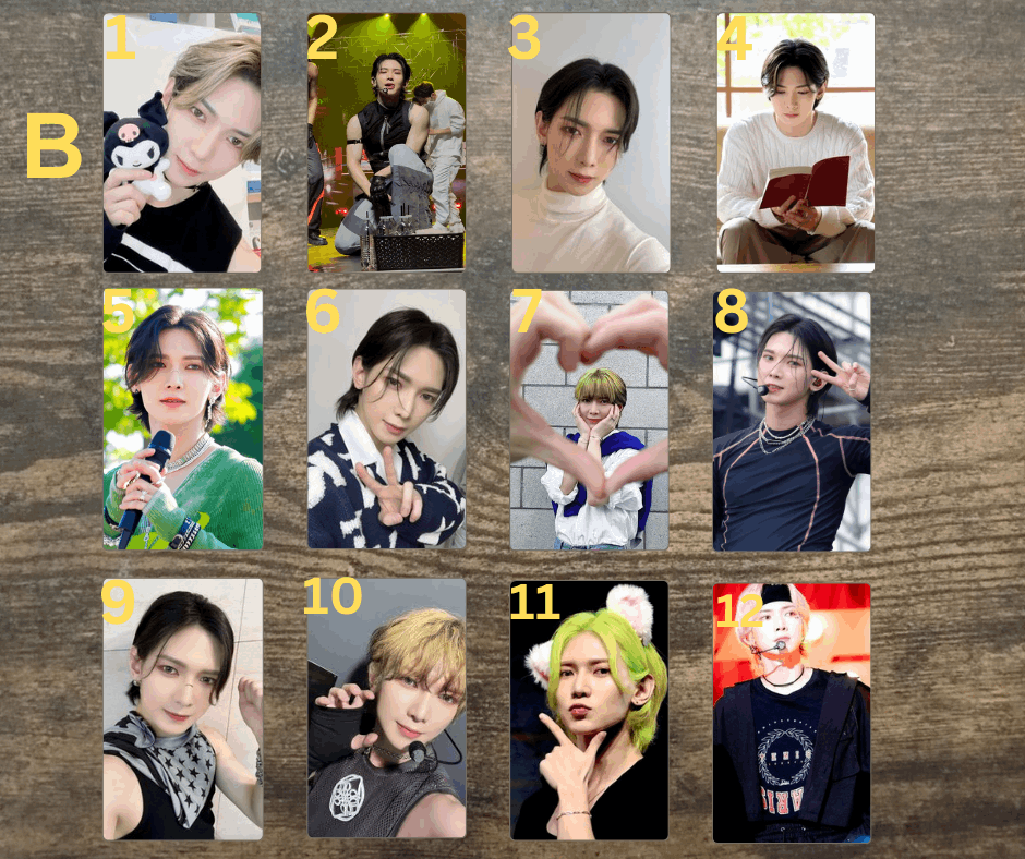 Ateez Yeosang Photocard, Handmade PC Sammelkarten Ateez, Kpop