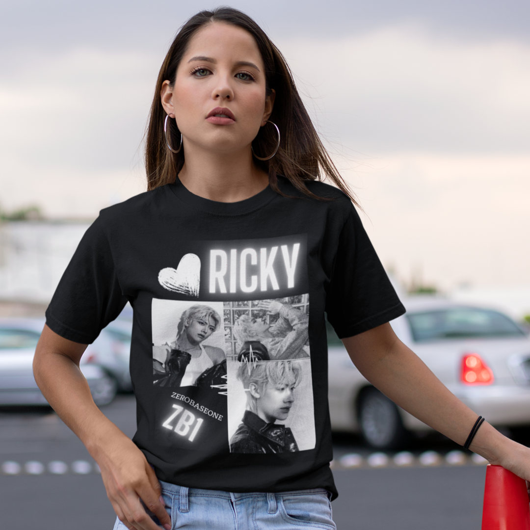Ricky Shirt, Fanmade K-Pop Vintage Zerobaseone T-Shirt