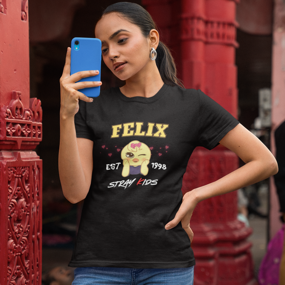 Felix Shirt, K-Pop 2024 Fanmade Stray Kids Skzoo T-Shirt - Unisex