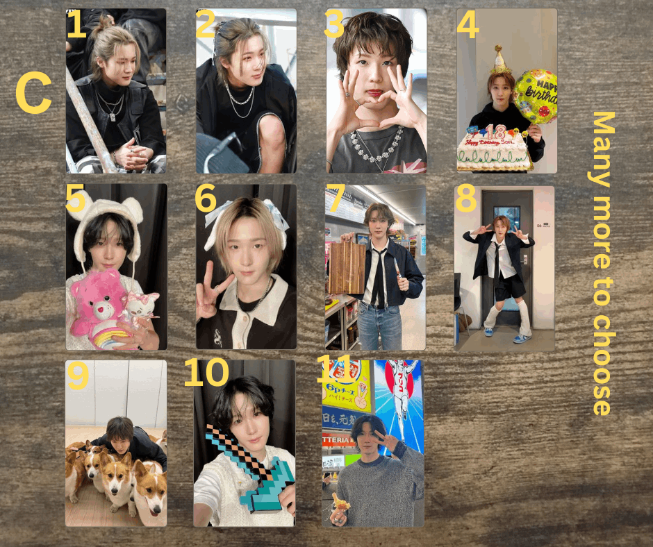 K-Pop P1Harmony Soul PCs Fotokarten, Handmade Sammelkarten Kpop PCs