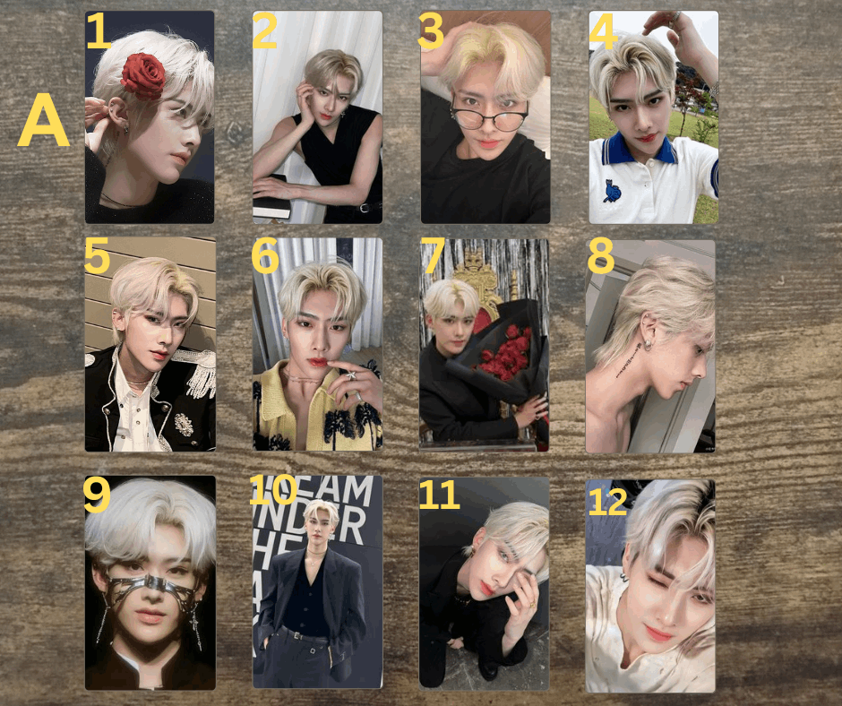 K-Pop Zerobaseone PCs Ricky, Fotokarten Handmade PCs