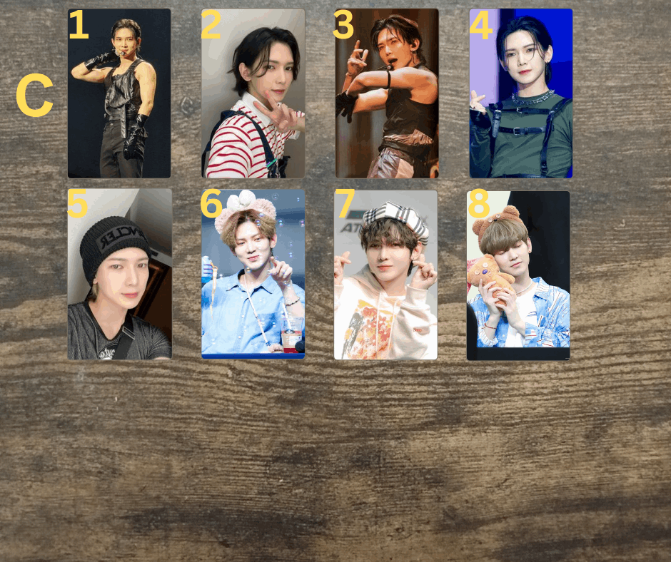 Ateez Yeosang Photocard, Handmade PC Sammelkarten Ateez, Kpop