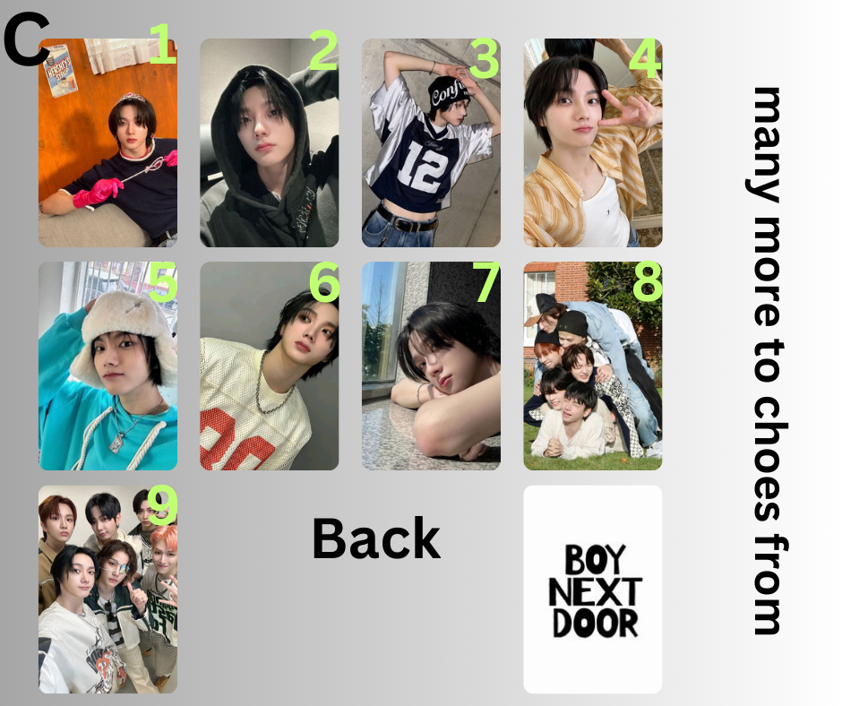 BOYNEXTDOOR Sungho Photocard, K-Pop Photocard, Handmade