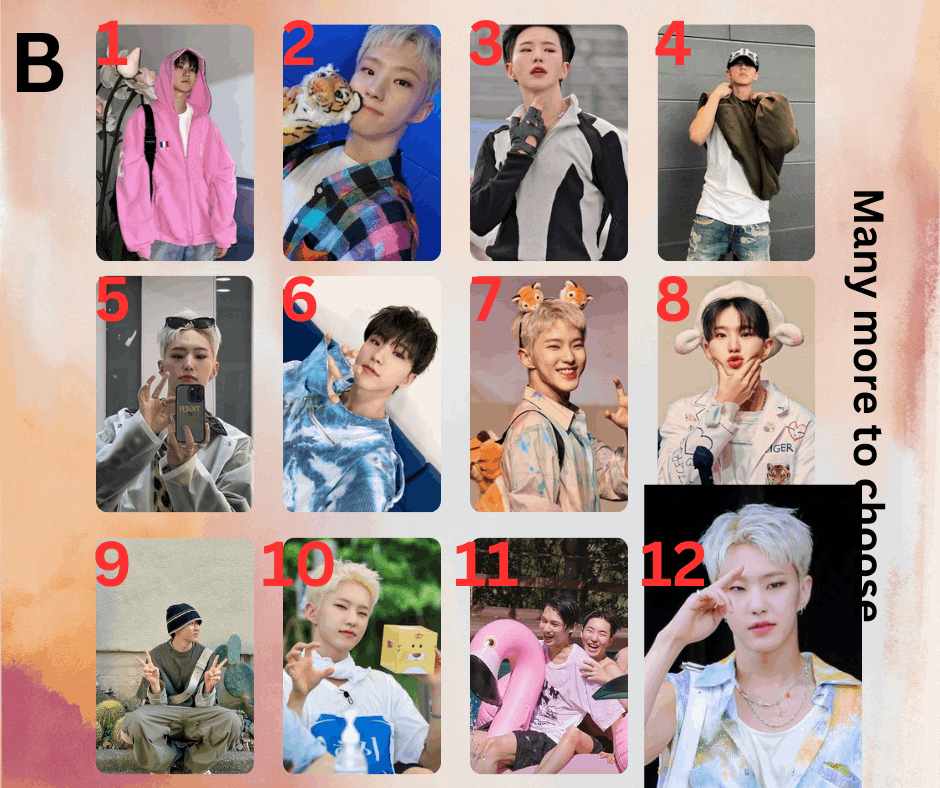 Seventeen Hoshi Photocard, Handmade, Kpop, Carat Sammelkarten