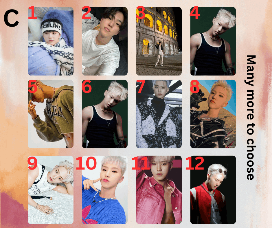 Seventeen Hoshi Photocard, Handmade, Kpop, Carat Sammelkarten