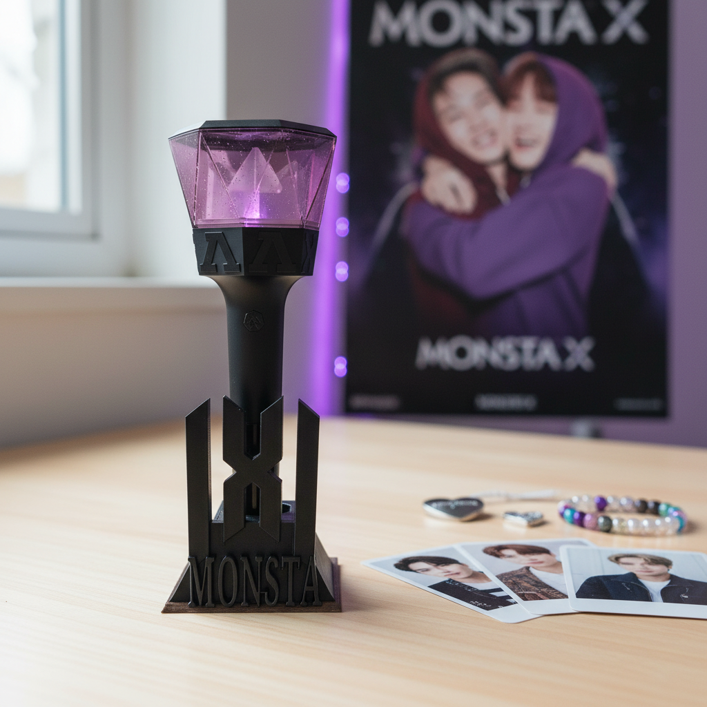 Monsta X Lightstick Holder – Fanmade K-Pop Monbebe Geschenkidee