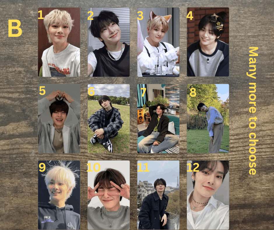 Stray Kids I.N PC Fotokarten, Handmade Sammelkarten K-Pop