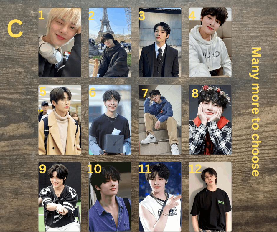 Stray Kids I.N PC Fotokarten, Handmade Sammelkarten K-Pop