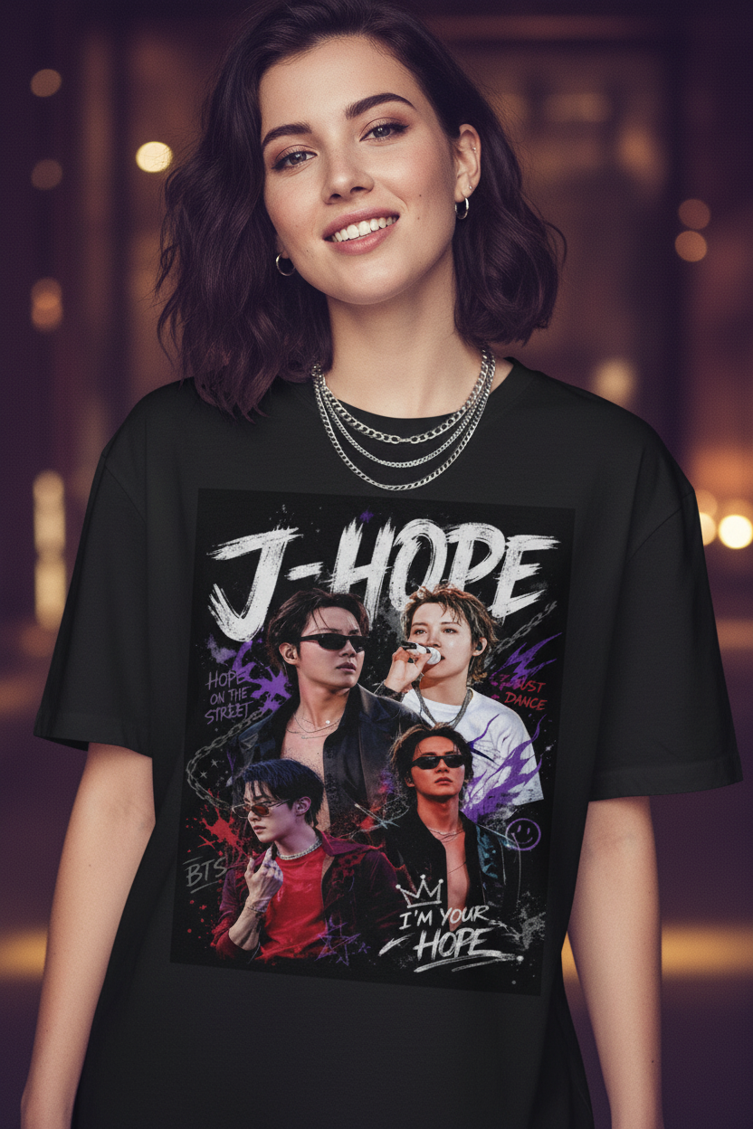 J-Hope BTS Unisex T-Shirt V3 | K-Pop ARMY Fanmade Merch S–5XL
