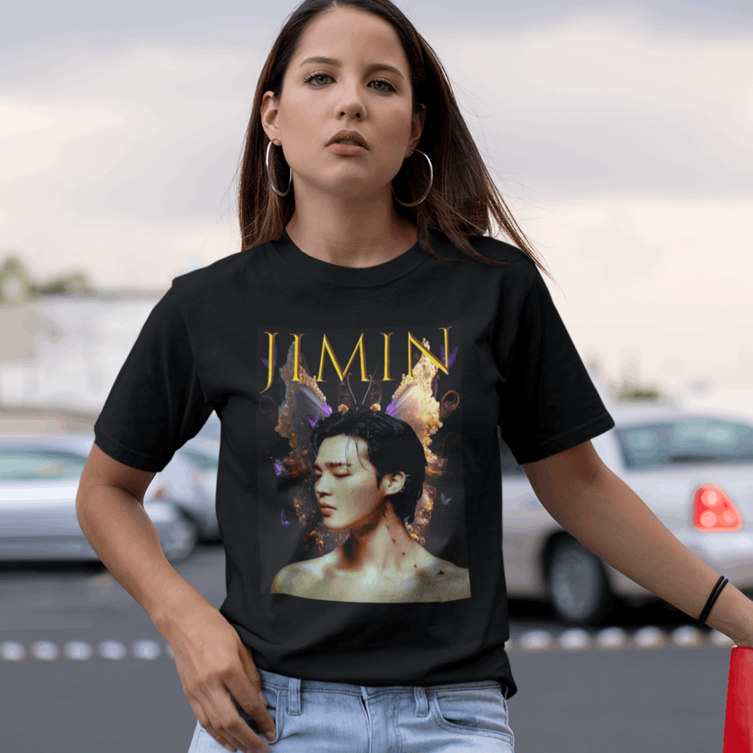 Bts Jimin T-Shirt, Fanmade Bts Grafik Shirt, Geschenkidee