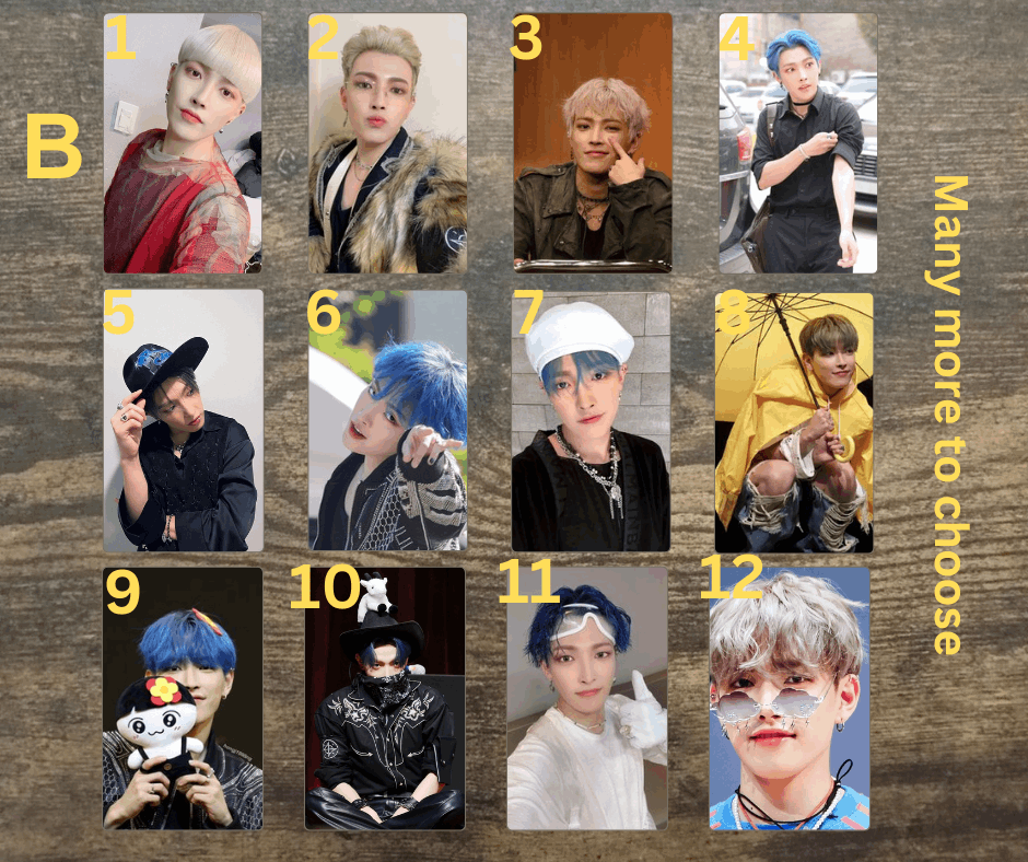 Ateez Photocard Hongjoong, Handmade Fotokarten, Sammelkarten, K-Pop, Atiny,PC