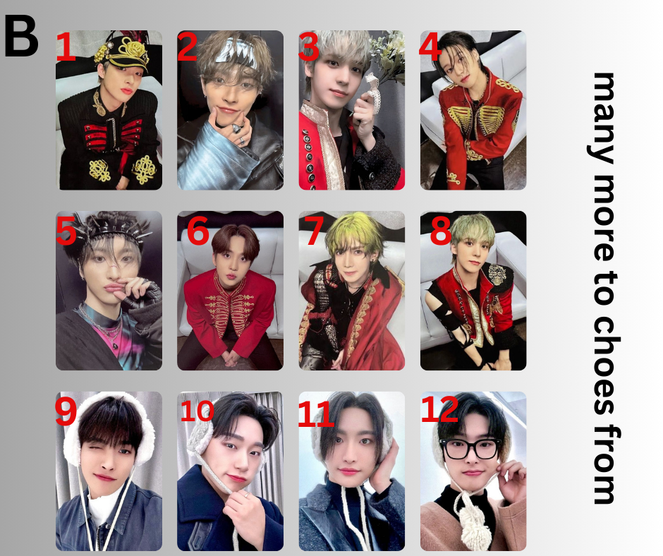 Ateez Photocards, K-Pop PCs Photocards Atiny Ateez, Fanmade Handmade