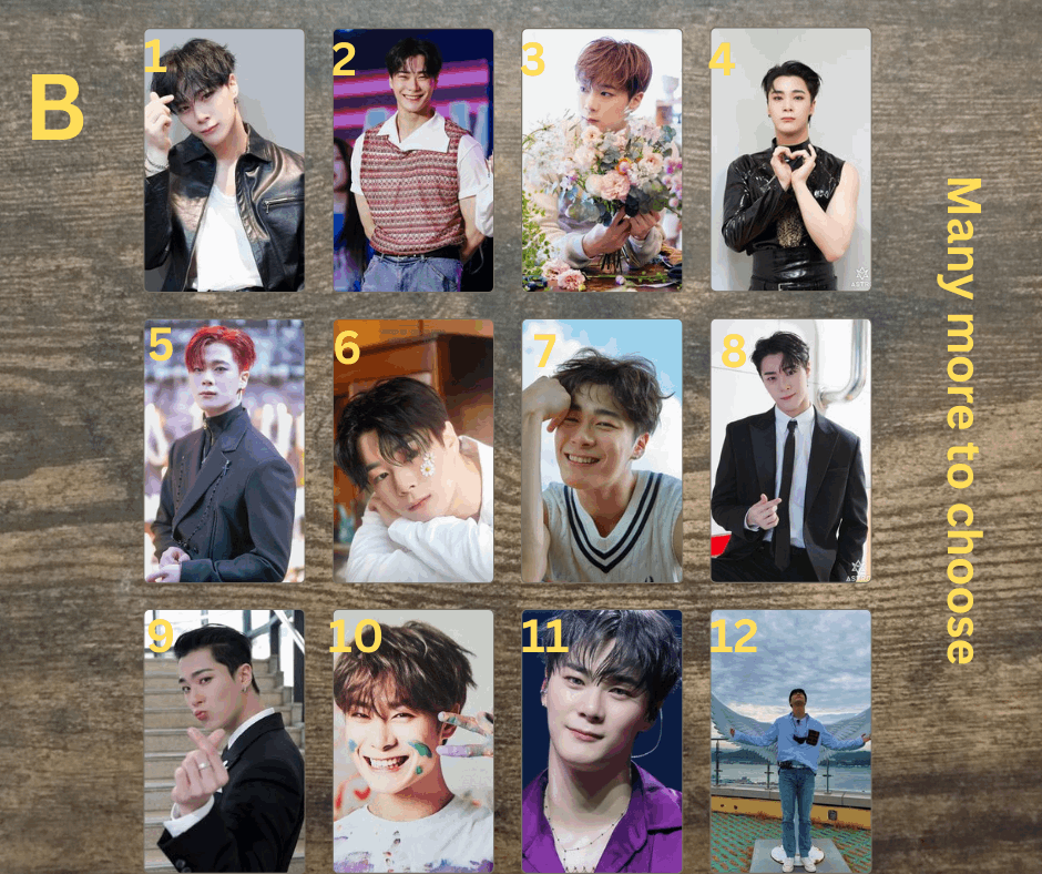 Astro Moonbin Photocard, Fotokarten, Handmade, K-Pop, Sammelkarten, PC