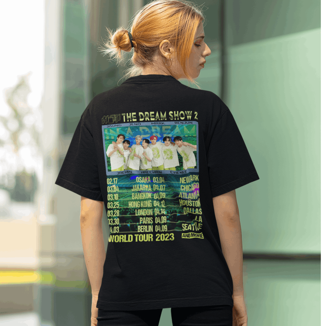 KPop NCT T-Shirt, Fanmade Dream Show 2, World Tour 2023 Selfmade Geschenkidee