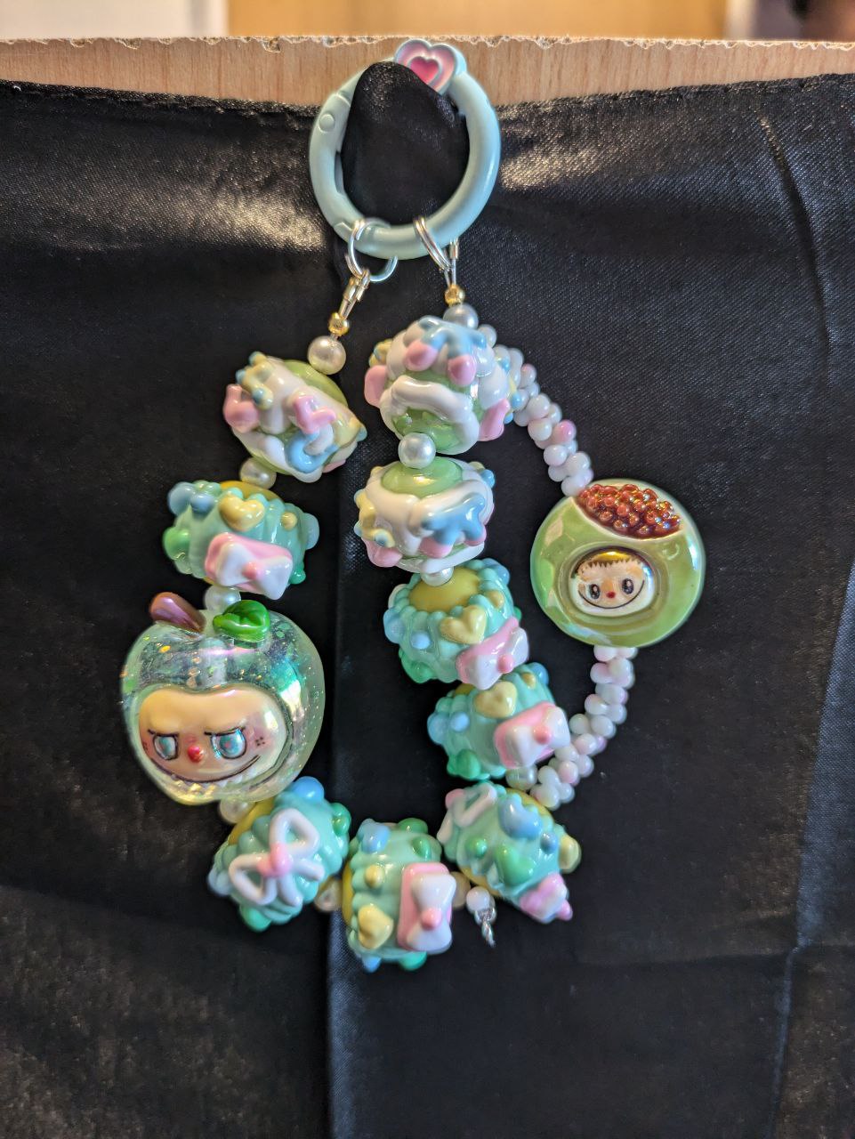 Labubu Cute mint Phonechain, Taschen und Keychain