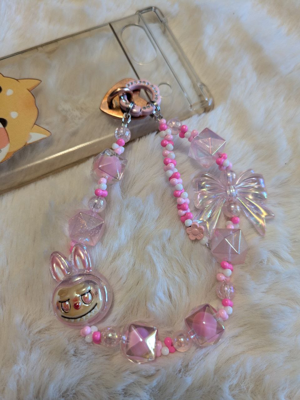 Labubu Head Phonechain, Taschen und Keychain
