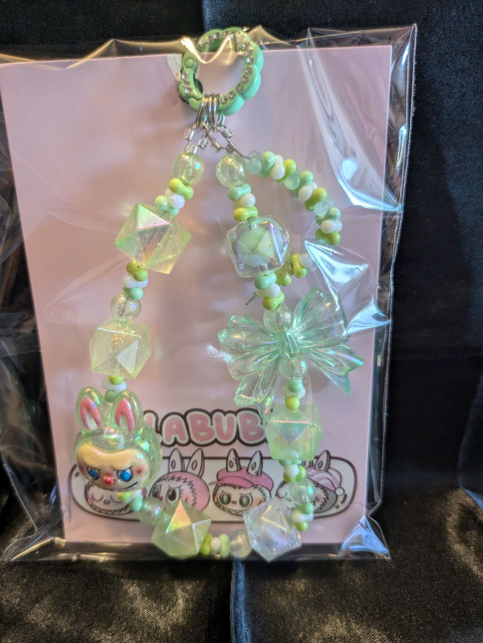 Labubu green Phonechain, Taschen und Keychain