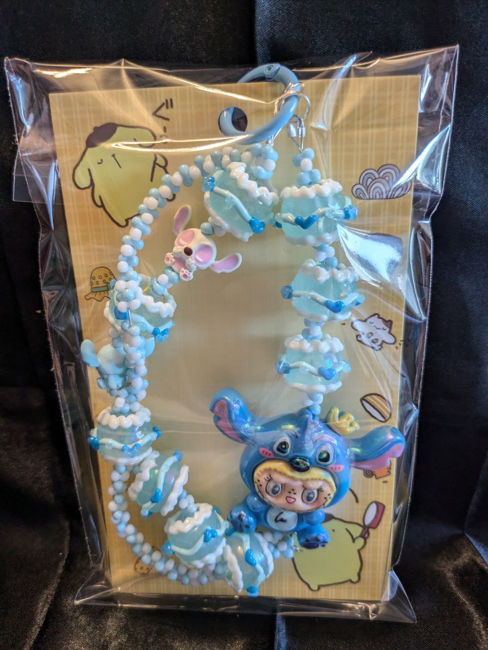 Cute Labubu and Stitch Phonechain, Taschen und Keychain