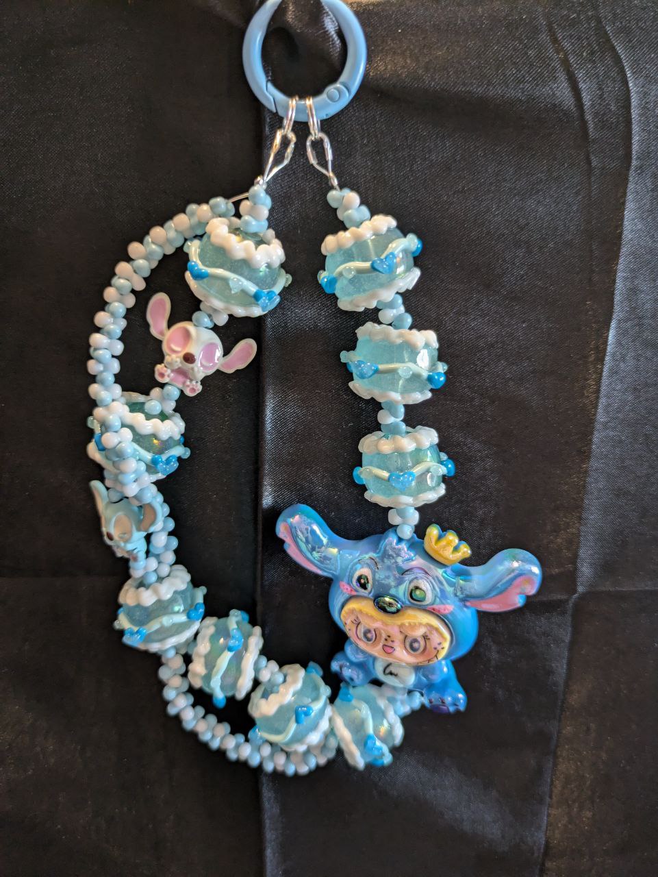 Cute Labubu and Stitch Phonechain, Taschen und Keychain