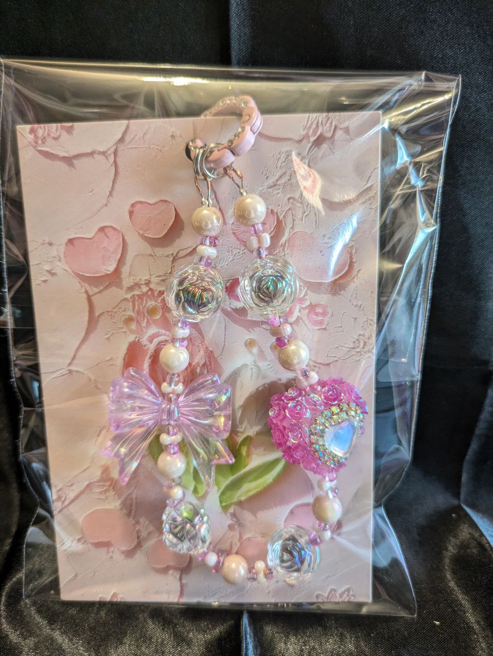 Heart Glitter Phonechain, Taschen und Keychain