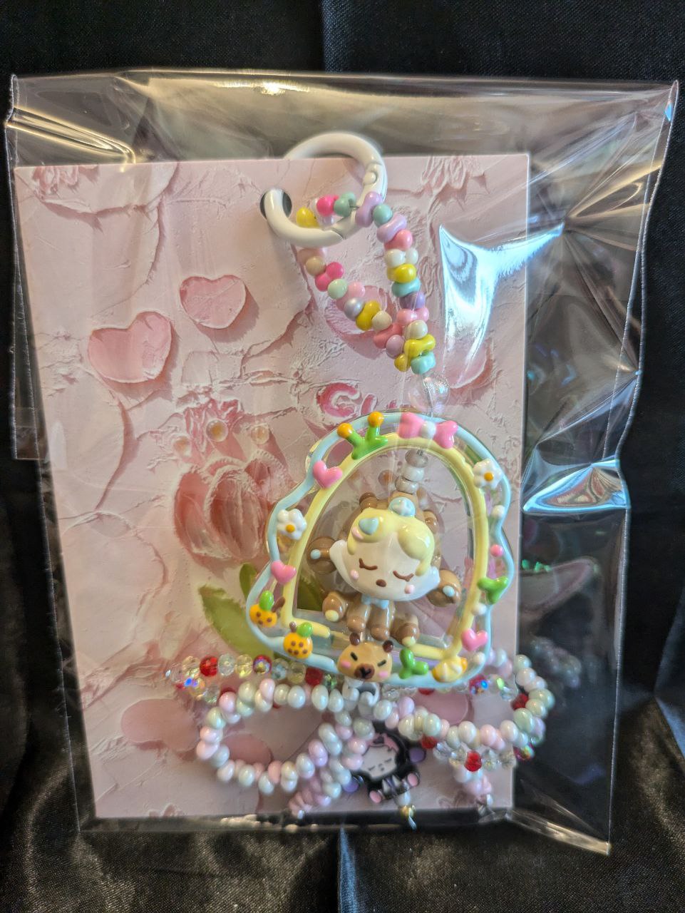 SkullPanda Braun Fenster Handykette, Taschen und Keychain Kawaii