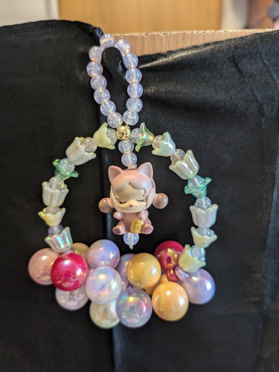 SkullPanda Blumen Bogen Phonechain, Taschen und Keychain