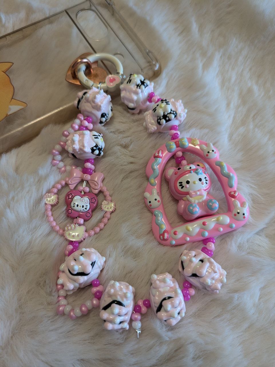 Hello Kitty Pink Phonechain, Taschen und Keychain