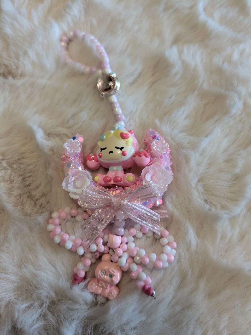 SkullPanda rosa Mond Phonechain, Taschen und Keychain