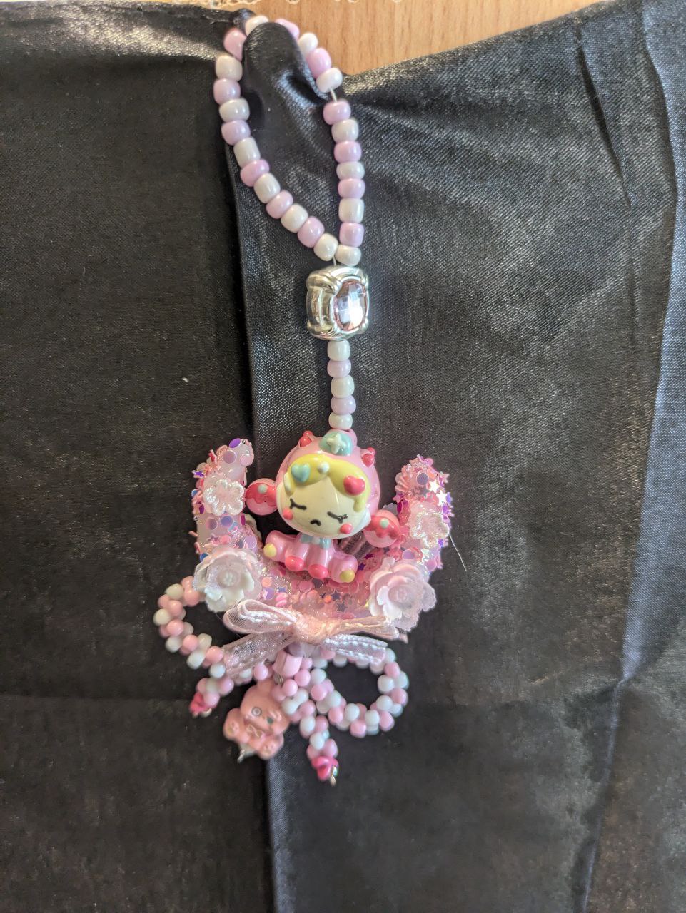 SkullPanda rosa Mond Phonechain, Taschen und Keychain