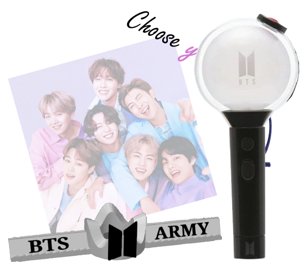 BTS Lightstick holder für alle Lightstick Versionen + integrierten Photocard holder K-Pop Fanmade Army