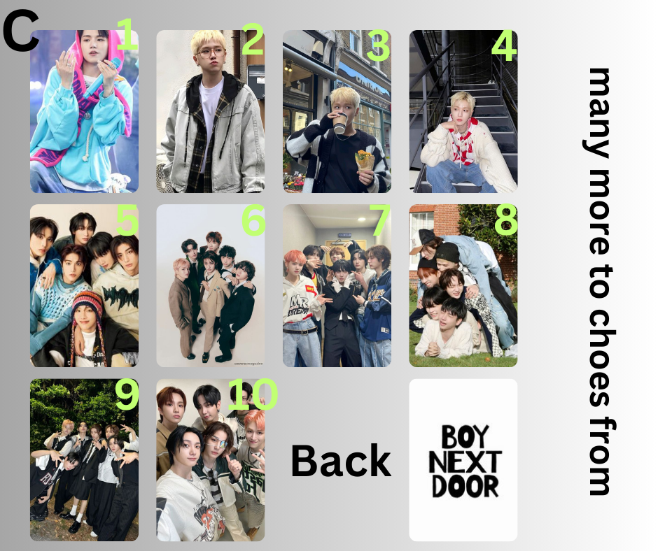 BOYNEXTDOOR Riwoo Photocard, K-Pop Photocard, Handmade
