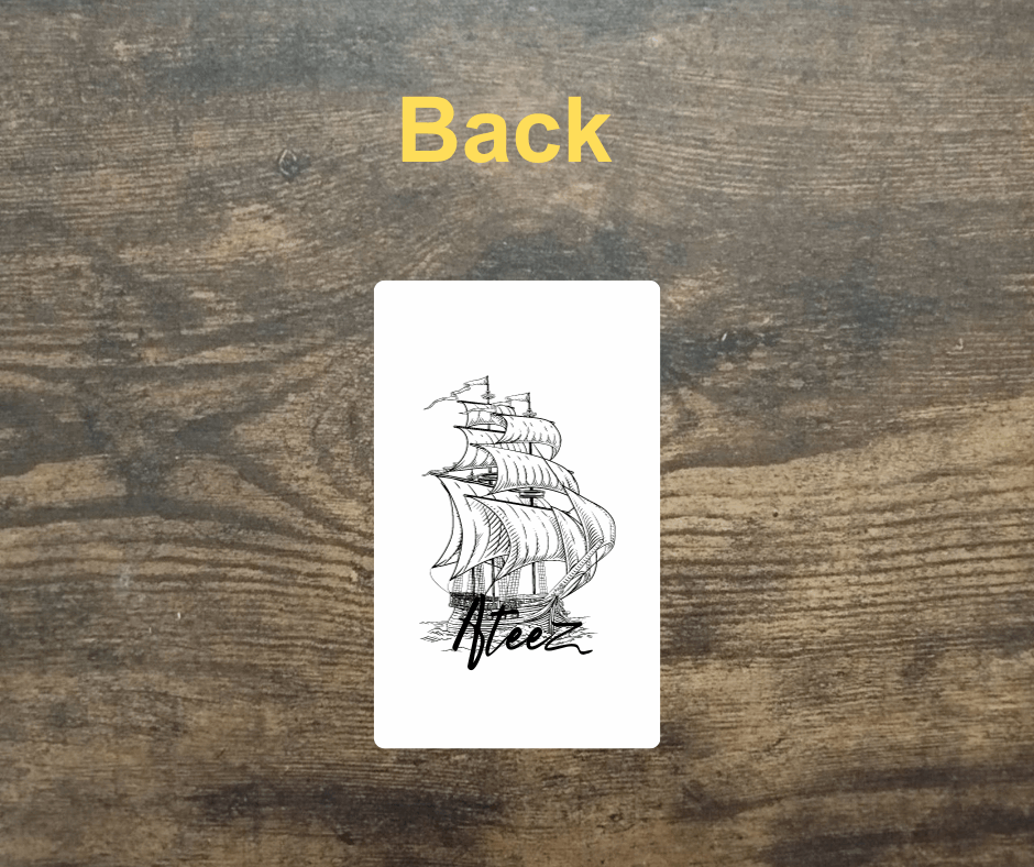 Ateez Mingi Photocard, Handmade, Kpop Sammelkarten, PCs Ateez