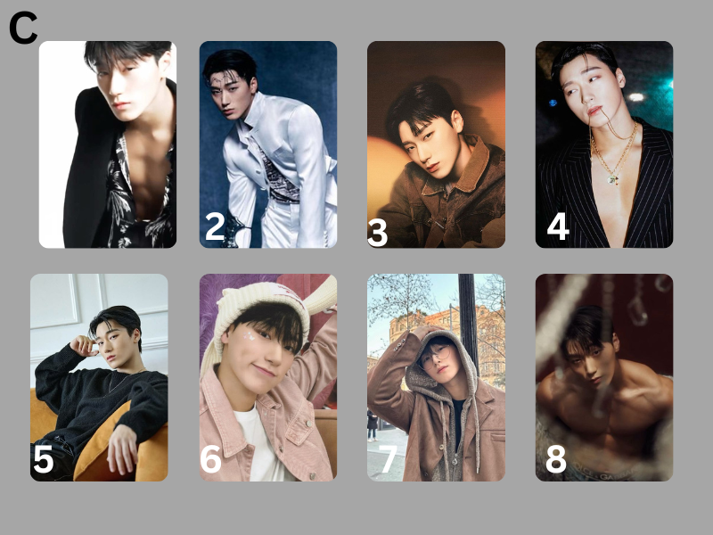 Ateez San Fanmade Fotokarten, K-Pop Handmade Ateez PCs