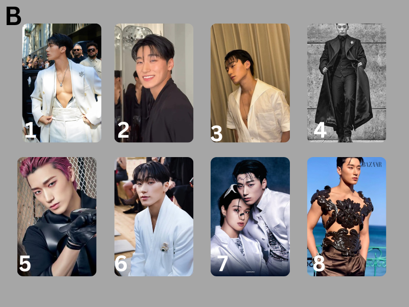 Ateez San Fanmade Fotokarten, K-Pop Handmade Ateez PCs