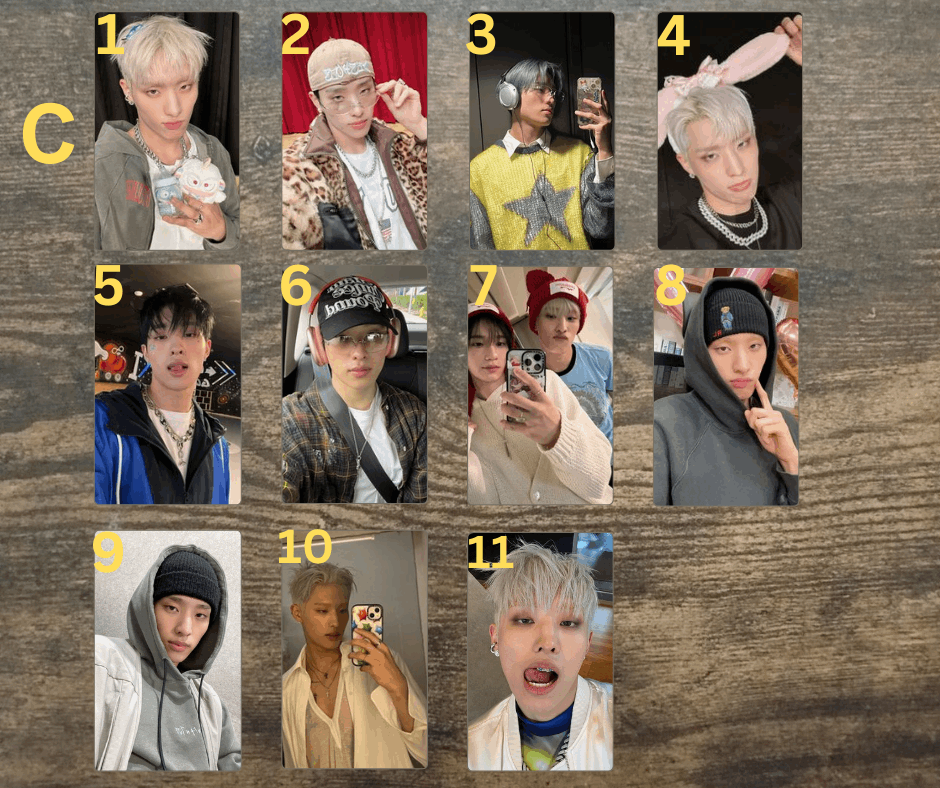 K-Pop P1Harmony Keeho PCs Fotokarten, Handmade Kpop PCs Sammelkarten
