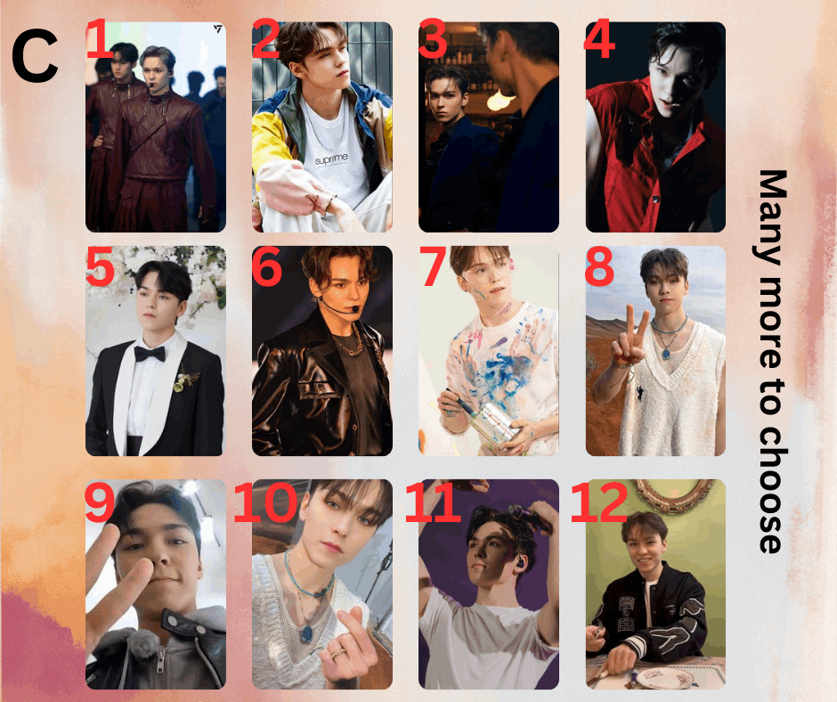Seventeen Vernon Photocard, Handmade, Kpop, Carat Sammelkarten