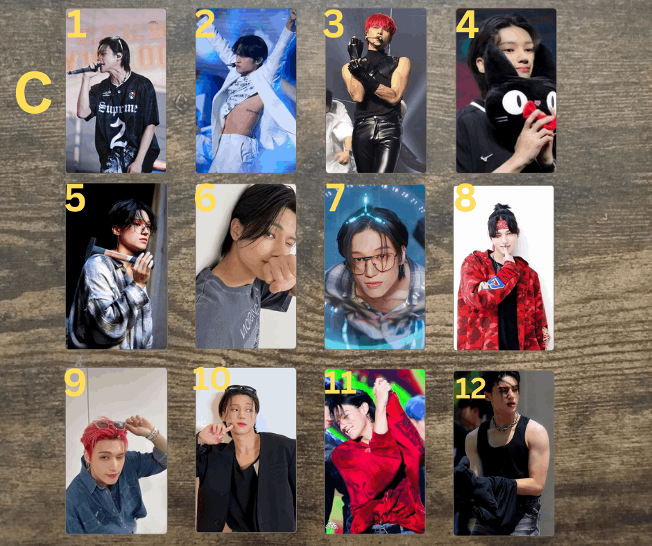 K-Pop Wooyoung PCs Fotokarten, PCs Sammelkarten Ateez, Handmade